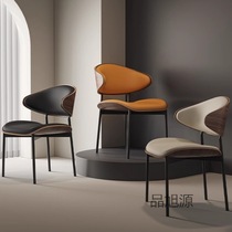 Nordic Cafe Modern Simple Retro Casual Business Theme Restaurant Dining Chair Superfiber Piems Chair