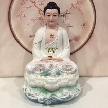 The entire hall of Buddha Guanyin Bodhisattva Laughing Buddha Maitreya Buddha Ksitigarbha Sakyamuni home wealth-drawing crafts ornaments Buddha statues