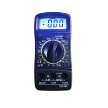 Small household digital multimeter portable buzzer backlight burn-proof digital display high-precision multimeter
