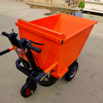 Chengde hand push electric ash bucket truck construction site electric flatbed truck small electric trolley