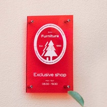 ins internet celebrity acrylic billboard nameplate sign display sign clothing store restaurant company door sign