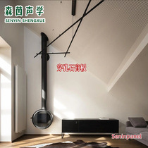 Perforated composite porous calcium silicate board glass wool machine room ceiling ceiling wall sound absorption noise reduction fireproof sound insulation board