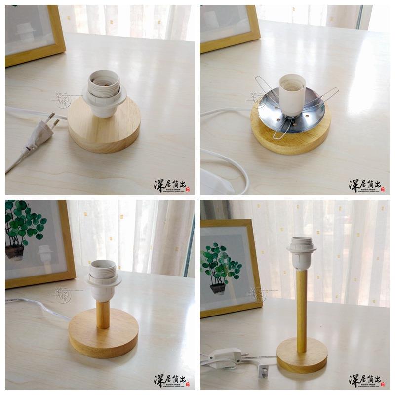 Solid Wood Table Lamp Base/E27 Bedroom Bedside Floor Lamp Base/Elf Smart Led Bulb Holder Accessories Solid Wood Table Lamp Base/E27 Bedroom Bedside Floor Lamp Base/Elf Smart Led Bulb Holder Accessories