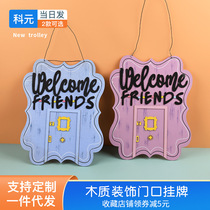 New home door number Friends series decorative wishing sign wooden crafts ornaments