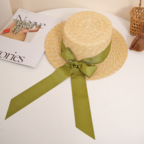 Straw hat womens sun protection large brim ins small fresh spring and summer travel to the beach vacation sweet forest style versatile look