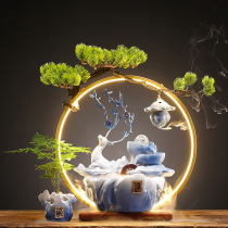 High-end wealth-attracting and flowing water-generating ornaments living room decoration creative deer office desktop circulating water tanker relocation and opening
