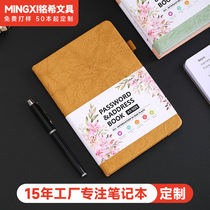 Password book English address book phone book notebook book B6 ear page book