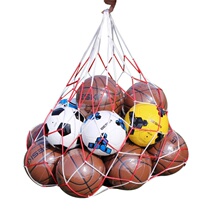 White-red Lattice Cord Basketball Sports Ball Mesh Net ball