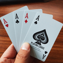 Plastic playing cards PVC frosted poker cheap batch playing cards wholesale creative gold board game cards