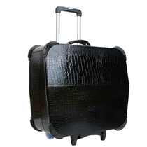 Accordion tug box tug wheel hard box wooden M leather accompanying checked musical instrument bag