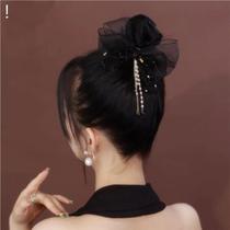 Ancient New Chinese Style Bamboo Leaf Hairpin Pan-headed Womens Chinese Style Hairpin Cheongsam Accessories High-end Hair Accessories