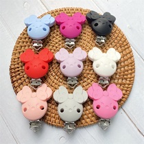 3pcs Minnie Shaped Baby Pacifer Clip Perle BPA Free DIY Bab