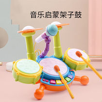 GLUXOME childrens drumming toy percussion instrument baby drumming gong drummer drumming baby hand drumming
