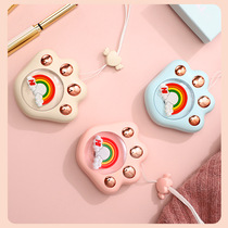 Douyins same style winter warm cute palm hand warmer student portable pocket USB baby paw warmer gift print logo