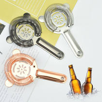 Plum blossom type 304 stainless steel Japanese bar wine filter creative plum blossom ice filter bartender filter leakage