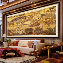 High-end 5d diamond painting full of diamonds living room simple and atmospheric panoramic Qingming Riverside Scene cross stitch 2024 new diamond