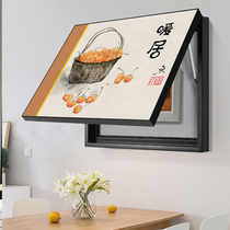 Ping An Xile new Chinese style electric meter box decorative painting warm home without punching to block the main switch of the power supply switch box hanging painting