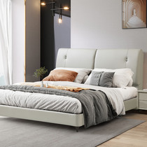 1 8m leather cat scratch cloth bed double bed T332 1 8m frame bed