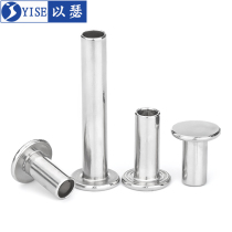 Yise 304 stainless steel flat head semi-hollow rivet GB875 round head semi-hollow rivet M2M3M4M5M6M8