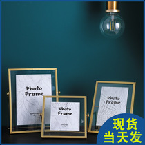 creative nordic metal geometric photo frame 4 6 7 8 10