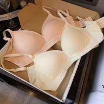 Cool Starry Sky Breathable Bra Soft Support Triangular Cup Comfortable Thin Anti-sagging Breast Reduction Beautiful Back Bra for Women