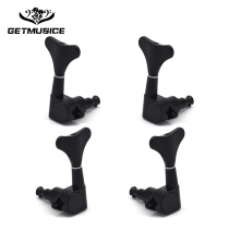 Bass metal knobs electric bass tuners fishtail closed bass tuners twisted string tuners black tuner