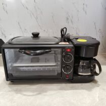 Foreign trade three-in-one breakfast machine with baking timer function household automatic toaster sandwich machine gift
