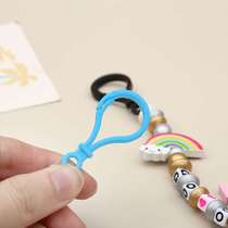 Panda head rainbow teether to prevent the chain from falling off pacifier clip for maternal and infant supplies baby pacifier chain clip
