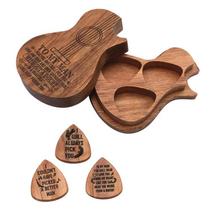 3Pcs Wood Guitar Picks Acoustic Electric Musical Instrument