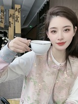 New Chinese Tang suit Chinese style womens outer wear shirt layered buckle vest two-piece suit early spring 2024 new style