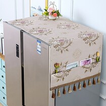 Refrigerator dust cover 2021 new style freezer cover decorative cover high-end single and double doors light luxury high-end home rectangular