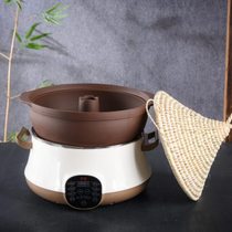 Measuring pottery sauce pot chicken energy pot porcelain electric cooker steam water capacitor steaming multifunctional soup stew pot to ensure large business temperature
