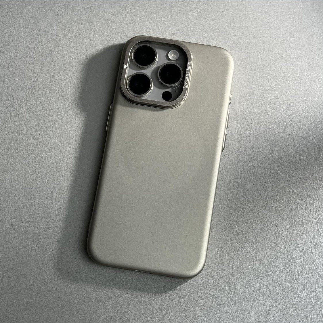 New Lens Invisible Bracket Case Suitable for iPhone 16 Pro Max, Matte for iPhone 14 Pro, Ultra-Thin for iPhone 13, Magnetic Wireless Charging for 17 Pro Max, with Stand, Solid Color Anti-Drop Protective Case for iPhone 15