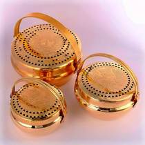 Traditional wedding supplies copper stove wedding copper fire wedding fire gun copper chimney hand stove prosperous basin stove dowry