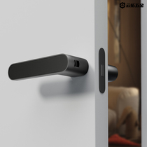 Yuntuo Italian minimalist door lock indoor wooden door bedroom door lock ecological door handle silent magnetic black door lock