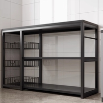 Mobile kitchen vegetable basket storage rack household floor-standing multi-layer fruit and vegetable storage multi-function oven microwave oven pot rack