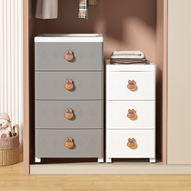 Nordic style cute drawer storage cabinet childrens large plastic storage cabinet toys clothing underwear storage cabinet