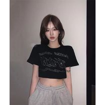 Fat MM extra large size 300 pounds camisole womens summer design niche loose outer wear hot girl short top 2