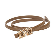 Japan FC genuine leather womens thin belt decorated coat girdle with skirt suit jacket belt fashionable and versatile style leather