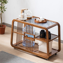 New Chinese style slate sideboard household tea table kettle integrated tea cabinet with bucket under the kettle side cabinet