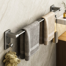 Towel rack bathroom punch-free wall-mounted storage rack bathroom towel single pole toilet toilet storage rack