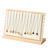 Solid wood jewelry storage rack display display rack street stall jewelry display necklace rack large capacity pendant storage board