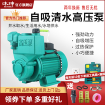 Self-priming pump booster water well pumping household fully automatic circulation pump pipeline pressure pump 220v self-priming high-pressure pump