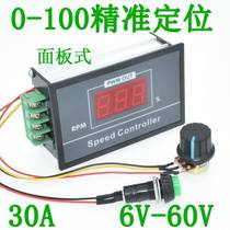 Factory promotes PW speed M DC motor regulator DC motor drive off 0A digital display tachometer 6 open V12V24V48V new