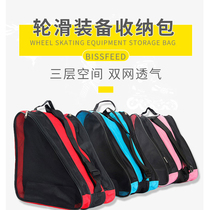 Skate shoes backpack roller skates speed skating figure skates shoulder bag childrens student equipment lightweight bag handbag