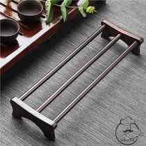 Ebony Kung Fu tea cup storage rack single layer cup drying rack tea set drain rack solid wood cup holder tea ceremony accessories