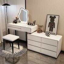 Makeup table multifunctional combination bedroom cream style retractable storage cupboard modern simple desk integrated dressing table