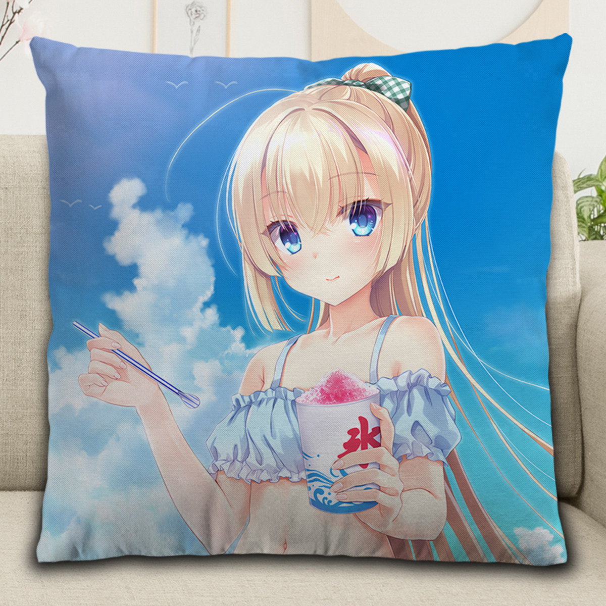 天使纷扰嚣嚣RE-BOOT!白雪乃爱抱枕，唤醒你的二次元情怀_动漫毛绒_淘宝游戏网