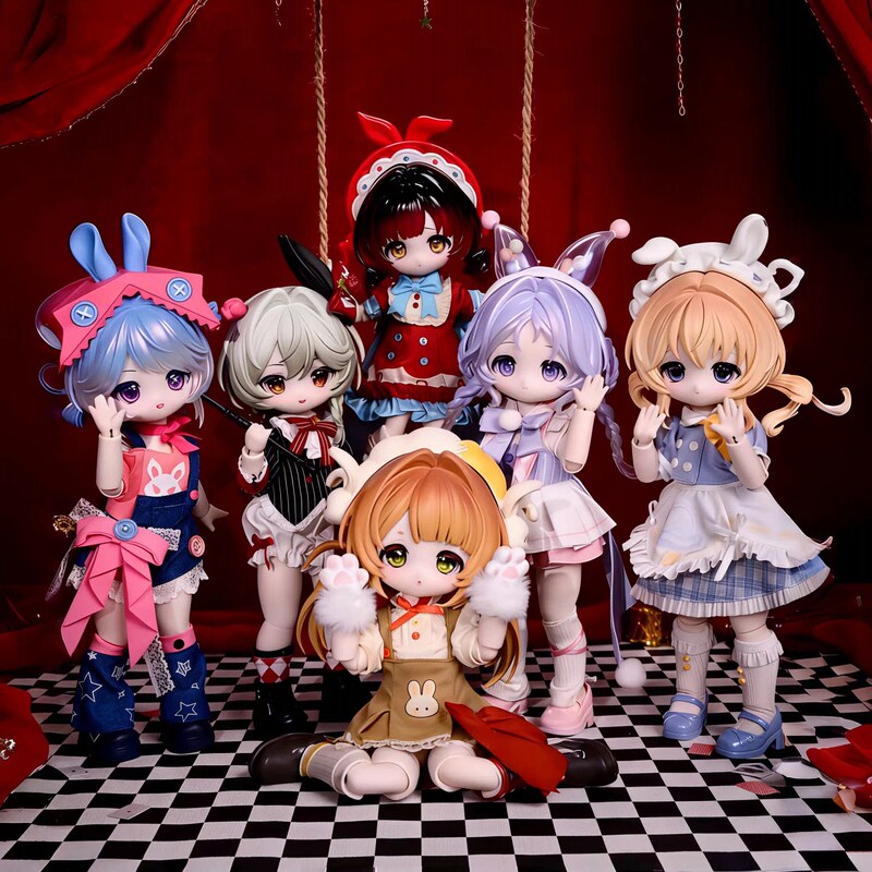 In-Stock Genuine Bangni Rabbit Cute Bunny Dream Box Special Six-Point Bjd Doll Trendy Blind Box Desktop Ornament Gift