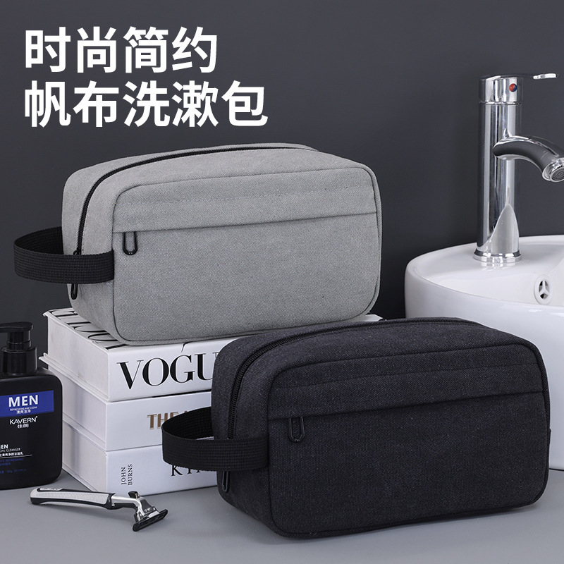 Cross-Border Amazon Canvas Toiletry Bag, High-End, Large-Capacity, Niche Design, Travel Multi-Functional Cosmetic Bag Storage Cross-Border Amazon Canvas Toiletry Bag, High-End, Large-Capacity, Niche Design, Travel Multi-Functional Cosmetic Bag Storage
